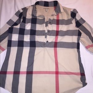 Women’s Nova Check Burberry Shirt SZ small